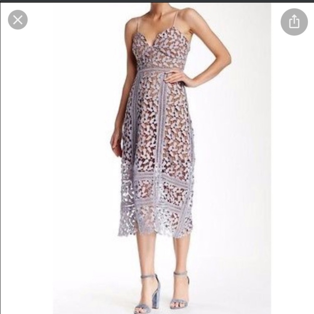 ELLIATT Anthropologie Tingle Midi Dress Lilac sz M